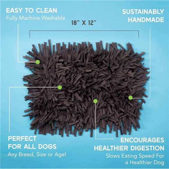 Dog Snuffle Mat for Dogs Small. Dog Toys Interactive - Reduces Boredom & Anxiety - Picture 4 of 5